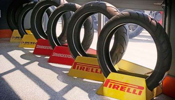 Pirelli, Bridgestone, Dunlop Motorcycle Tires