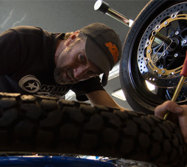 Motorcycle Tire Changes - No Appointment Necessary